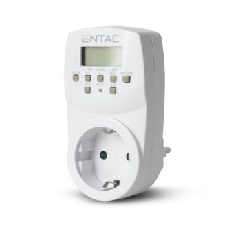   Entac Digitális Időzítő Heti, 128 program/hét (EDT7D-1E)