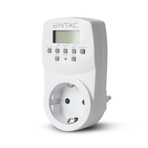 Entac Digitális Időzítő Heti, 128 program/hét (EDT7D-1E)