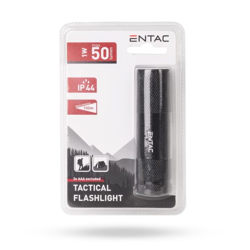 Entac Elemlámpa 1W 9LED ALU Fekete 3xAAA nt. (EFL-9L-1W-B)