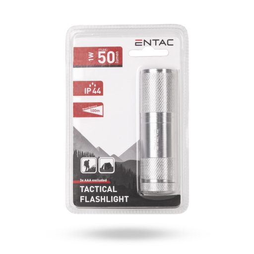 Entac Elemlámpa 1W 9LED ALU Ezüst 3xAAA nt. (EFL-9L-1W-S)