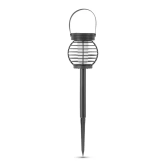   Entac Multifunkcionális Kerti Szolár Lámpa Láng Effekttel, átmérő 10cm, 12db WW SMD LED, 12db/kínáló (EGSL-P12LF-2IN1)