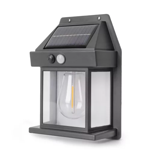 Entac Kerti Szolár Lámpa, Kerítésvilágítás, 110mm, 1db WW Filament LED (EGSL-P1FILA-11-FL-PIR)
