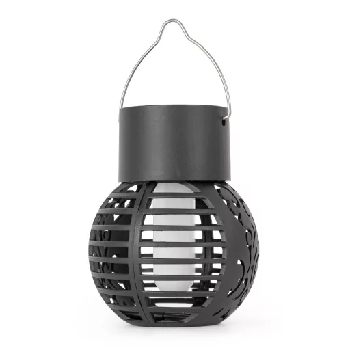 Entac Kerti Szolár Lámpa Láng Effekttel, Függő Lámpás, 6db WW SMD LED, 12db/kínáló (EGSL-P1LF-H)