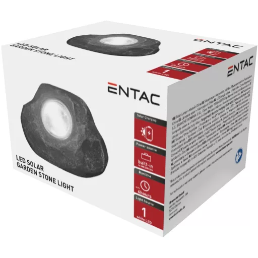 Entac Kerti Szolár Lámpa Kő Műanyag 1 LED (EGSL-P1LS14)