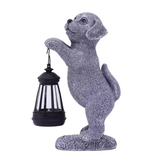   Entac Kerti Szolár Lámpa Kutyus 250mm, 1db WW SMD LED (EGSL-P1LWW-25-PUP)