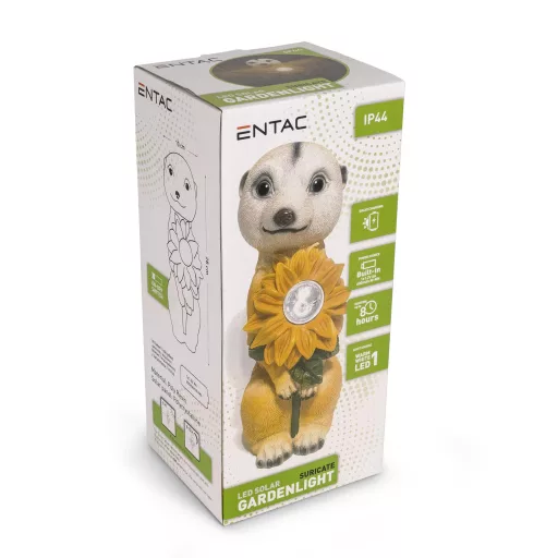 Entac Kerti Szolár Lámpa, Szurikáta, 280mm, 1db WW SMD LED (EGSL-P1LWW-28-SURI)