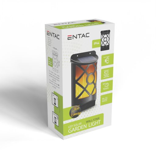 Entac Kerti Szolár Lámpa Láng Effekttel, 180mm, 36db WW LED (EGSL-P36F-18-FL)