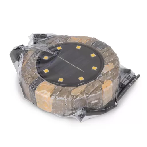Entac Kerti Szolár Talajlámpa, 12db WW SMD LED, Mozaik (EGSL-P8LGR-M)