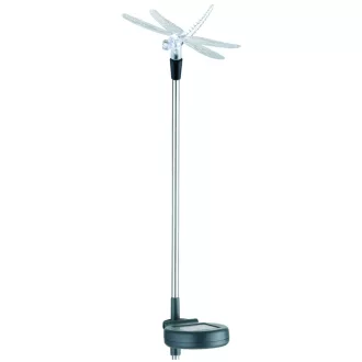  Entac Kerti Szolár Lámpa 340mm RGB Rozsdamentes acél szitakötő forma (EGSL-SS1LDF80)