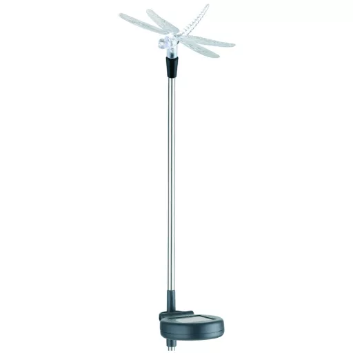 Entac Kerti Szolár Lámpa 340mm RGB Rozsdamentes acél szitakötő forma (EGSL-SS1LDF80)