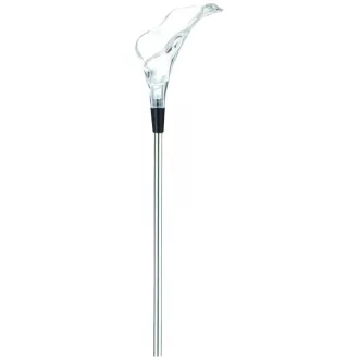   Entac Kerti Szolár Lámpa 34cm RGB Rozsdamentes acél kála forma (EGSL-SS1LL80)