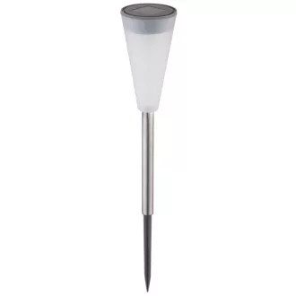  Entac Kerti Szolár Lámpa 380mm Rozsdamentes Acél 1 LED 12/kínáló (EGSL-SS1LT38-PDQ)