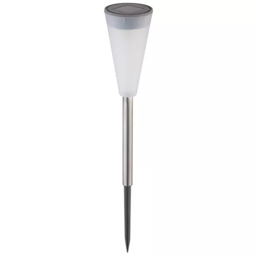 Entac Kerti Szolár Lámpa 380mm Rozsdamentes Acél 1 LED 12/kínáló (EGSL-SS1LT38-PDQ)