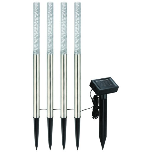 Entac Kerti Szolár Lámpa 470mm Rozsdamentes acél 4 LED (EGSL-SS1LT47-S4)