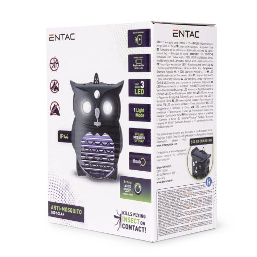Entac Kerti Szolár Akasztós UV-s Szúnyogirtó (EGSR-MC-12M-H)