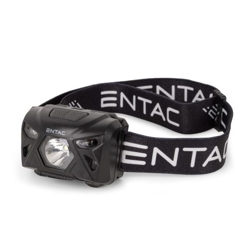 Entac Fejlámpa 5W Szenzoros XPE+Piros fény, Fekete (EHL-5W-PB-S)