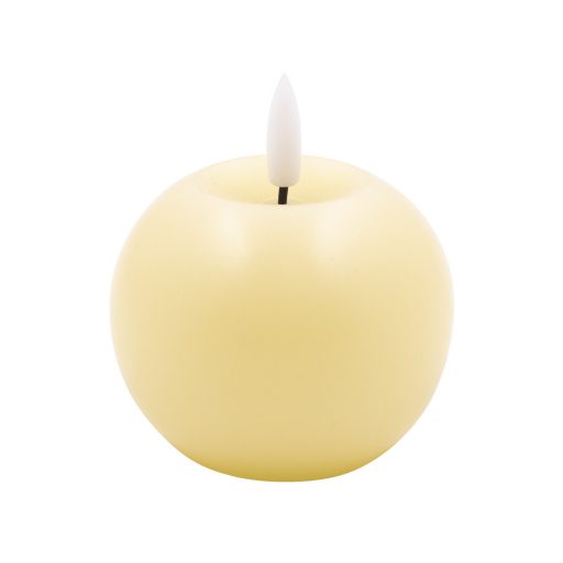 Entac LED Viaszgyertya Gömb 9cm WW pislákoló lánghatással 1db CR2032 (ELC-WAX9G)