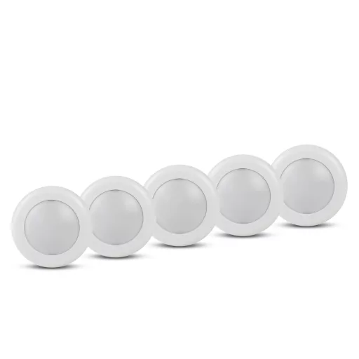 Entac Mini Hordozható Éjjeli Fény 0.45W RGB + Távir. 6db/csomag (EMPNL-0.45W-RGB)