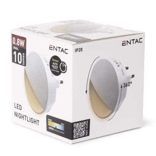 Entac Éjjeli Fény 0.8W Alkonykapcsolóval (ENL-0.8W-CDS)