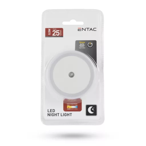 Entac Éjjeli Fény 0.5W Kör WW Fehér (ENL-CC-0.5W-DSWW)