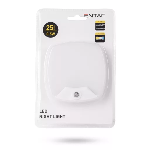 Entac Éjjeli Fény 0.5W Négyzetes WW Fehér (ENL-RS-0.5W-DSWW)