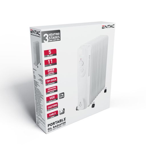 Entac Olajradiátor 11 taggal 2500W (EOH-11FIN)