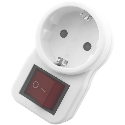 Entac Hálózati Aljzat (1 Földelt), Kapcsolóval (EPAG-1EE-SW)