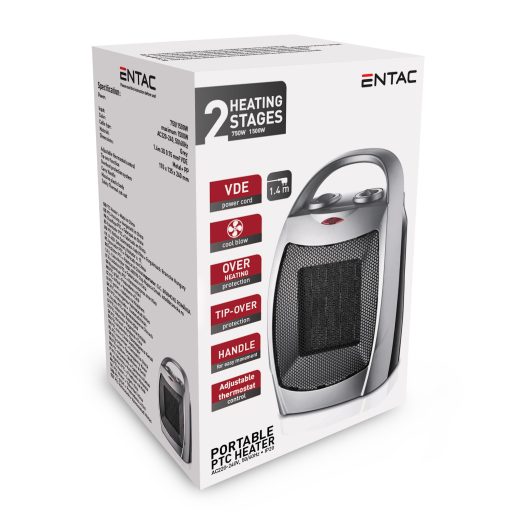 Entac Hordozható PTC fűtőtest 750/1500W (EPPTC-1.5KW)