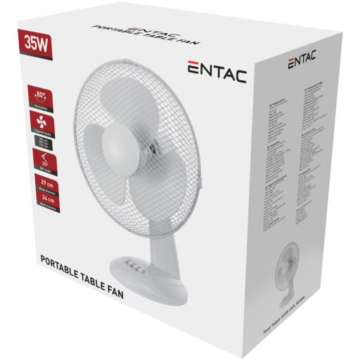 Entac Hordozható Asztali Ventilátor 35W (EPSTF-35W)