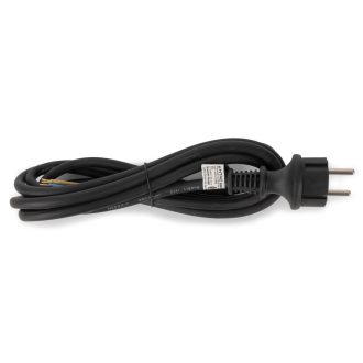   Entac Szerelhető hálózati kábel 3G1.5 3m Földelt Dugvillával Fekete IP44 (ERWC1.5-3-B-IP44)