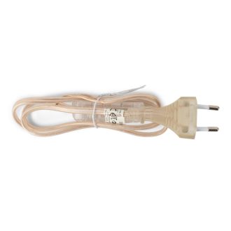   Entac Szerelhető hálózati kábel 2G0.75 100cm, Kétállású kapcsolóval, Átlátszó (ERWC20-1S-T)