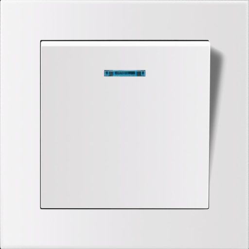 Entac 101 Arnold süllyeszthető fali kapcsoló visszajelző LED egypólusú Fehér (ERWS11L-ARN-W)