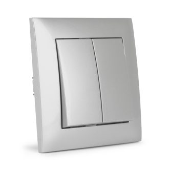   Entac 105 Arnold süllyeszthető fali kapcsoló csillárkapcsoló Ezüst (ERWS21-ARN-S)