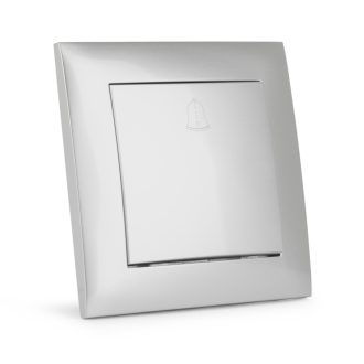   Entac Arnold süllyeszthető nyomó csengőkapcsoló Ezüst (ERWSDB-ARN-S)