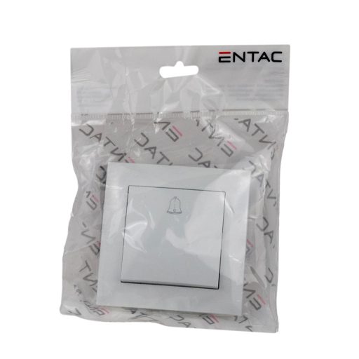 Entac Arnold süllyeszthető nyomó csengőkapcsoló Fehér (ERWSDB-ARN-W)