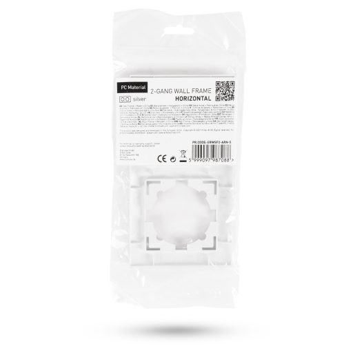 Entac Arnold vízszintes fali keret 2 Ezüst (ERWSF2-ARN-S)