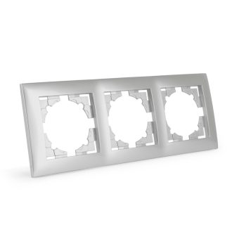 Entac Arnold vízszintes fali keret 3 Ezüst (ERWSF3-ARN-S)