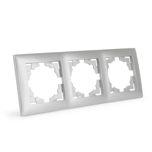 Entac Arnold vízszintes fali keret 3 Ezüst (ERWSF3-ARN-S)