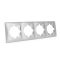 Entac Arnold vízszintes fali keret 4 Ezüst (ERWSF4-ARN-S)