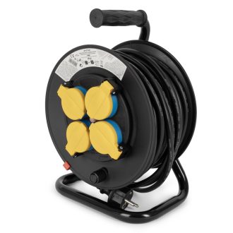   Entac Kábeldobos IP44 Hosszabbító 4 Foglalat 20m 3G1.5 (ESCR44G4-20)