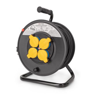   Entac Kábeldobos IP44 Hosszabbító 4 Foglalat 35m 3G1.5 (ESCR44G4-35)