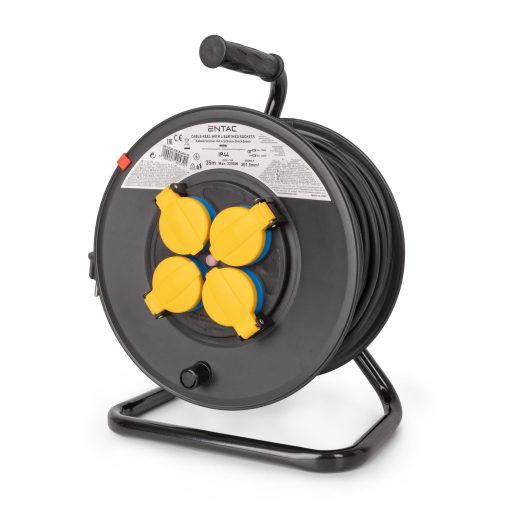 Entac Kábeldobos IP44 Hosszabbító 4 Foglalat 35m 3G1.5 (ESCR44G4-35)