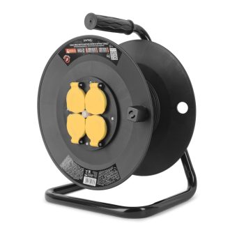   Entac Kábeldob 4 Foglalat IP44, Kábel nélkül max. 50m (ESCR44G4-50-EXCL)