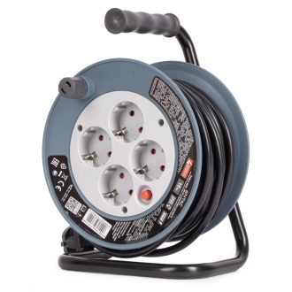   Entac Kábeldobos Hosszabbító 4 Foglalat 10m 3G1.5 MINI (ESCRG4-10-3G1.5-MINI)