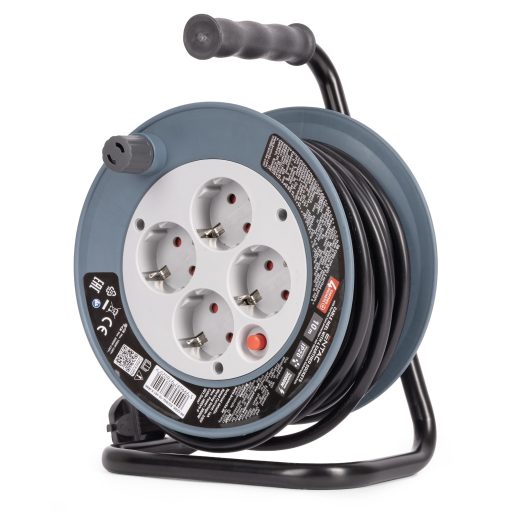 Entac Kábeldobos Hosszabbító 4 Foglalat 10m 3G1.5 MINI (ESCRG4-10-3G1.5-MINI)