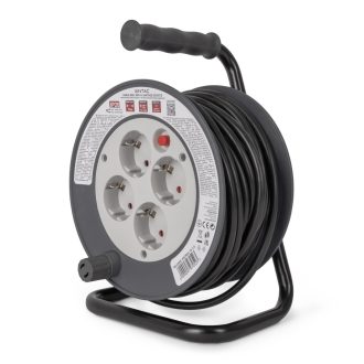   Entac Kábeldobos Hosszabbító 4 Foglalat 15m 3G1.0 (ESCRG4-15-1.0)