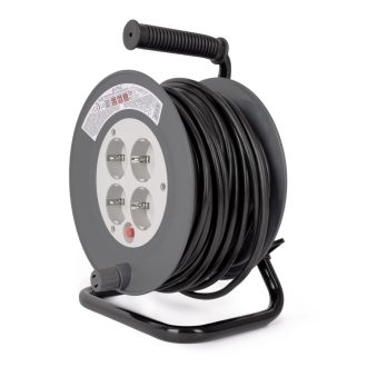   Entac Kábeldobos Hosszabbító 4 Foglalat 20m 3G1.0 (ESCRG4-20-1.0)