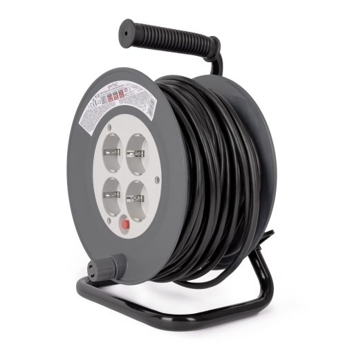 Entac Kábeldobos Hosszabbító 4 Foglalat 20m 3G1.0 (ESCRG4-20-1.0)