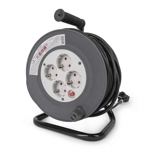 Entac Kábeldobos Hosszabbító 4 Foglalat 25m 3G1.0 (ESCRG4-25-1.0)