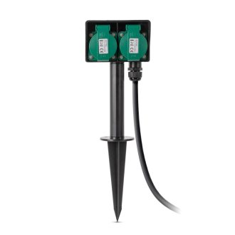   Entac O1S Leszúrható Kerti Elosztó 2 Foglalat 5m IP44 (ESE1.5G2-5-IP44S)